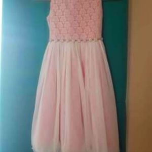 Pink & white Girls size 10 Special Occasion dress Holiday
